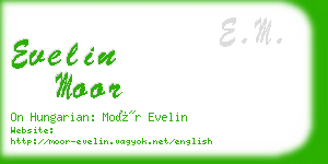 evelin moor business card